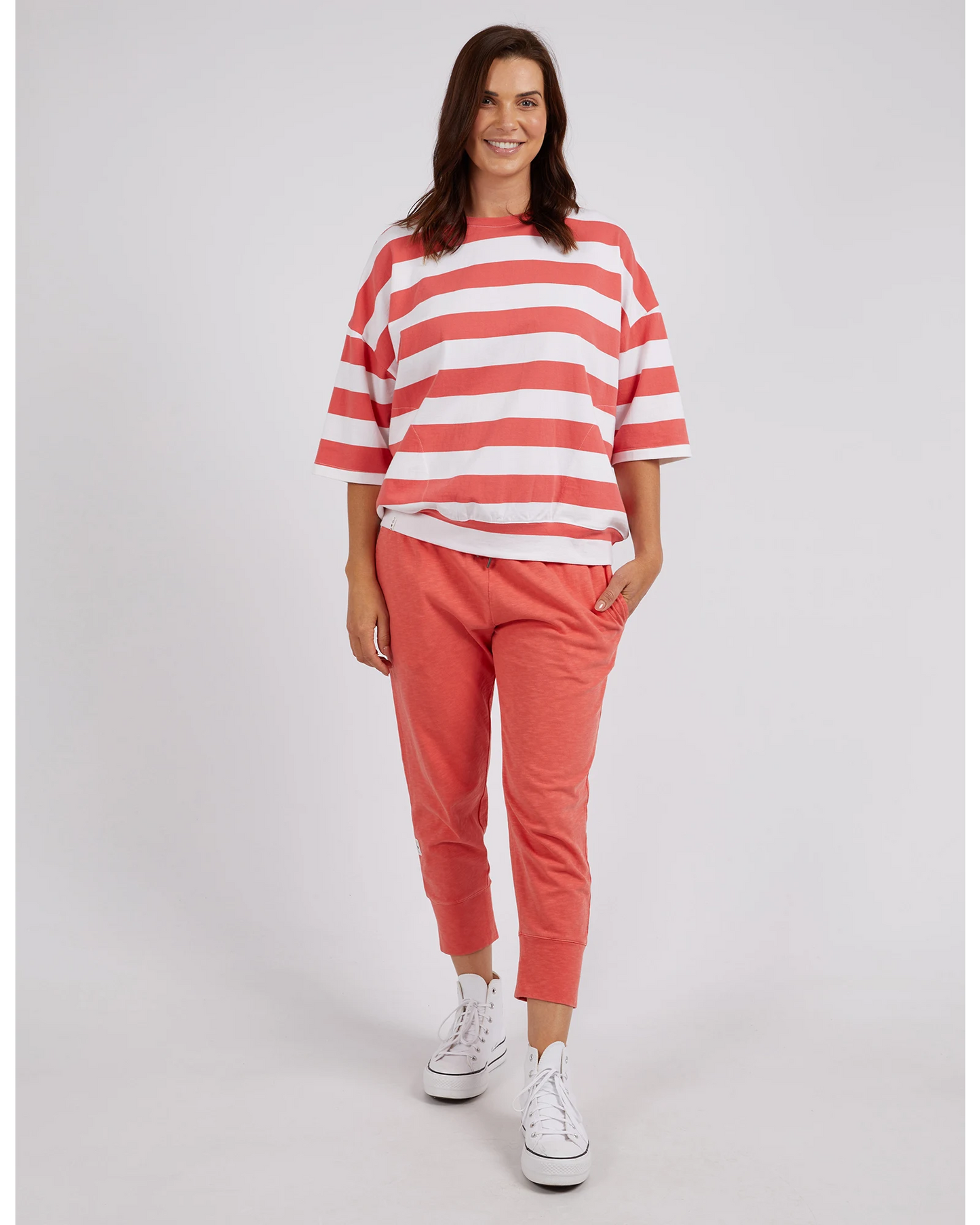 Maizie Sweat Watermelon Stripe