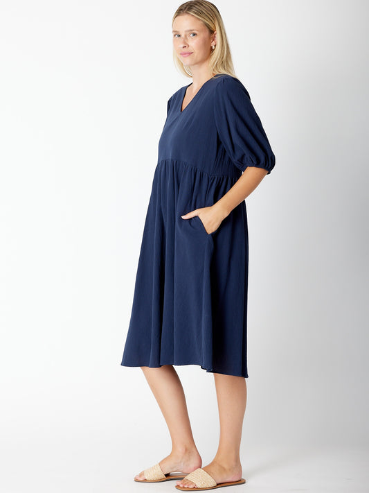 Navy Cotton Dress