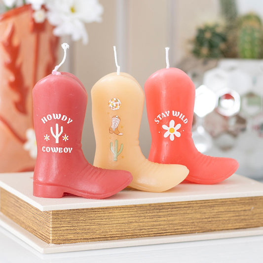 Cowboy Boot Candles