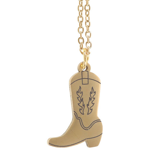 Cowboy Boot Necklace