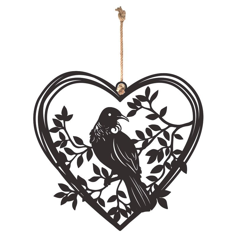 Native Bird Hanging Heart