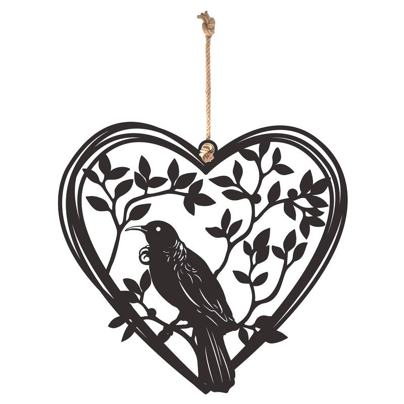 Native Bird Hanging Heart