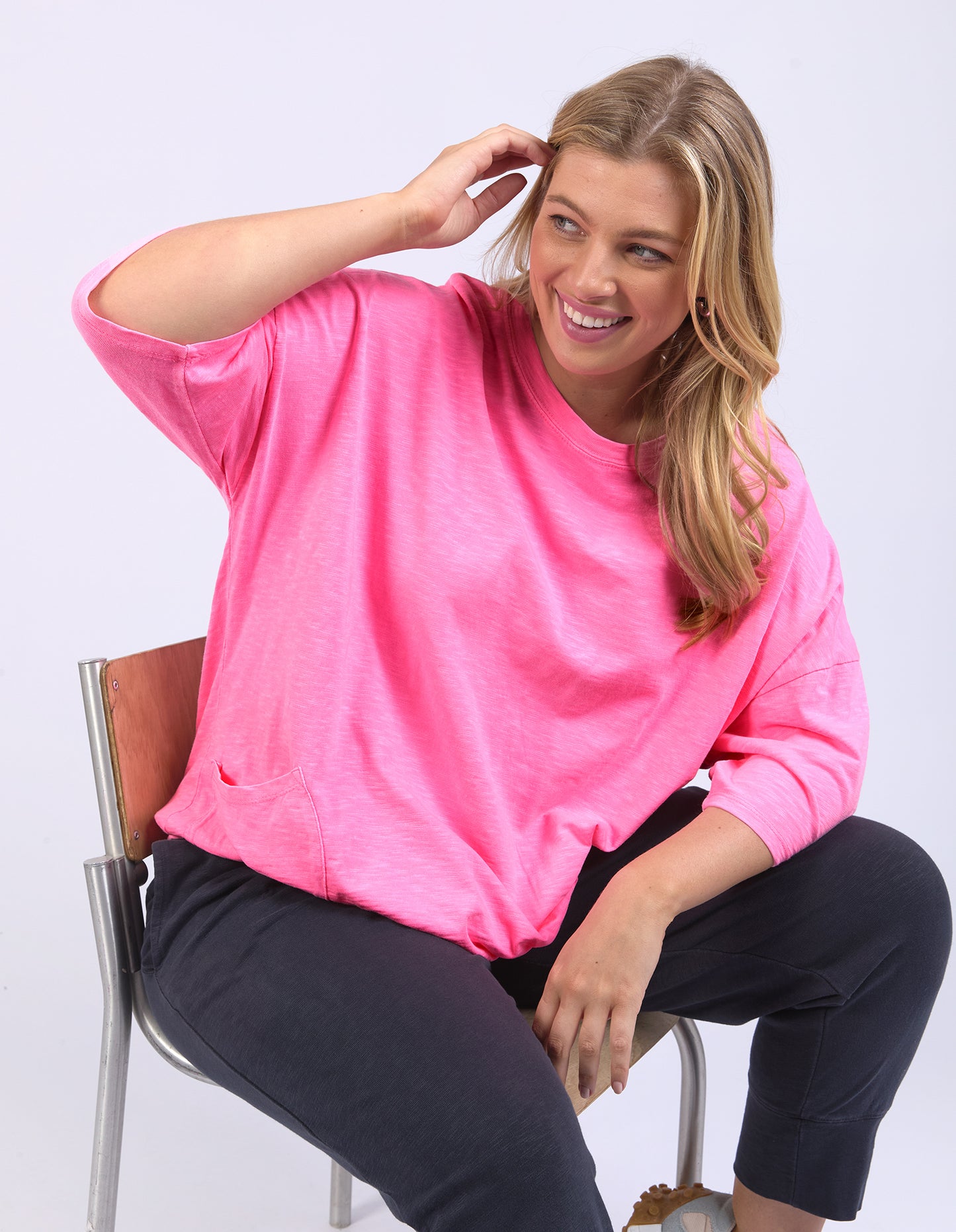 Maizie Sweat Neon Pink