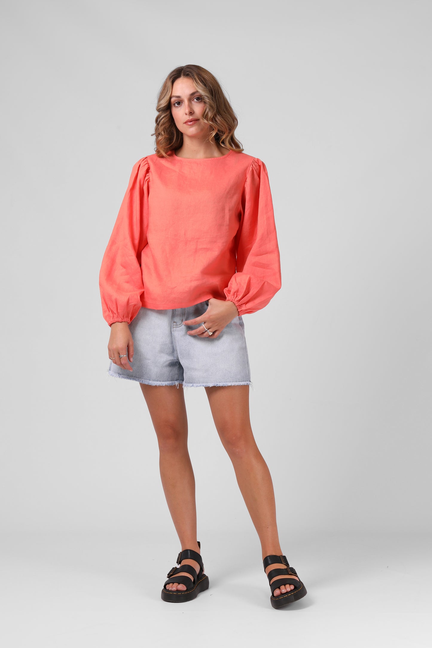 Lola Top Washed Coral