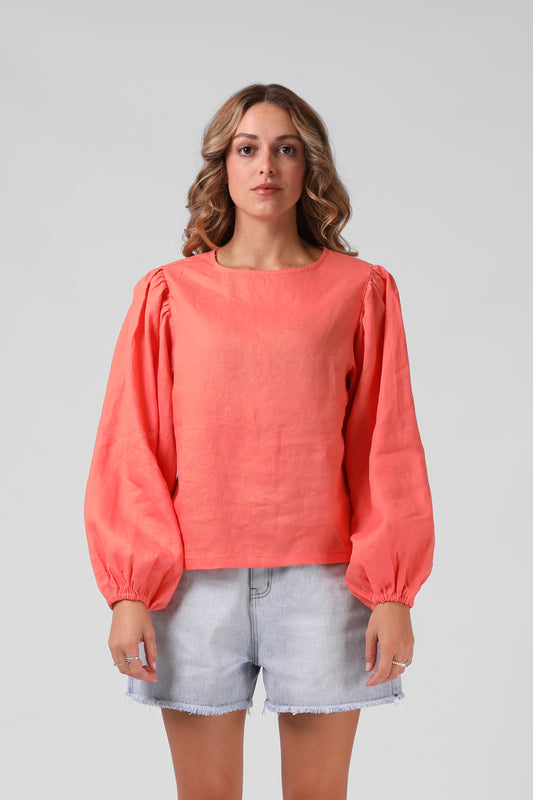 Lola Top Washed Coral